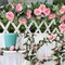 Artificial Pink Rose Garland Silk Rose Vines Hanging Fake Flower Garlands for Wedding Party Table Garden Arch Wall Home Room Decor